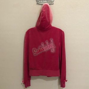 Victoria’s Secret Santa Baby jacket + Santa hat